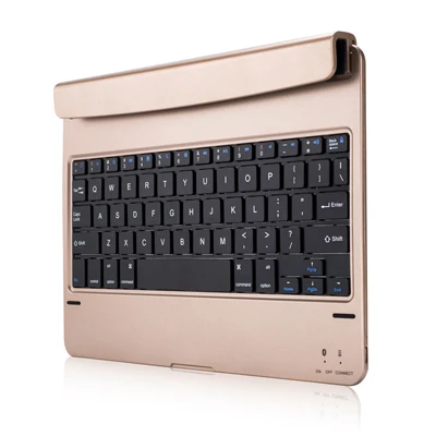Gold Landas для iPad Air 2, планшет, Универсальная Bluetooth клавиатура для iPad, розетка, беспроводная клавиатура, Bluetooth для iPad Air 2, планшет - Цвет: Gold