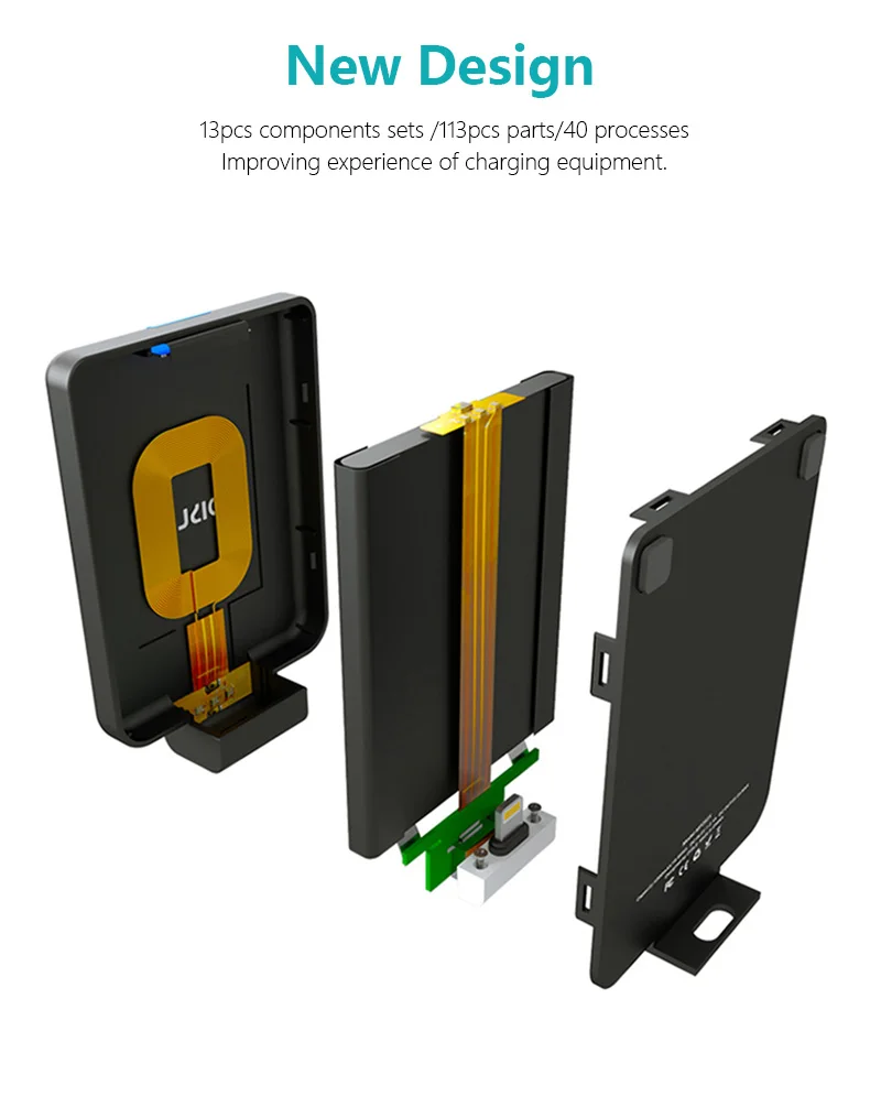 Qi беспроводной приемник power Bank для iPhone 7/samsung Galaxy S5/Xiaomi Redmi Note 5 Чехол для зарядного устройства