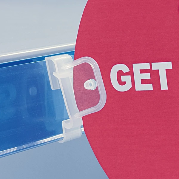 Пластиковый держатель рекламных знаков витрина для ценников стеллаж поп зажимы