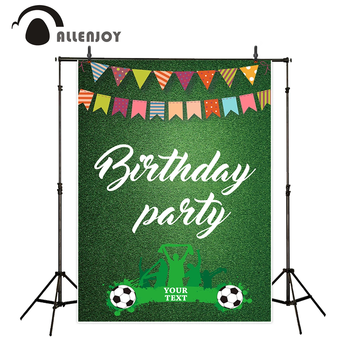 

Фон для фотосъемки Allenjoy с красочным зеленым оттенком, футбольной звездой, день рождения, естественность, детские фотографии, фон для студии