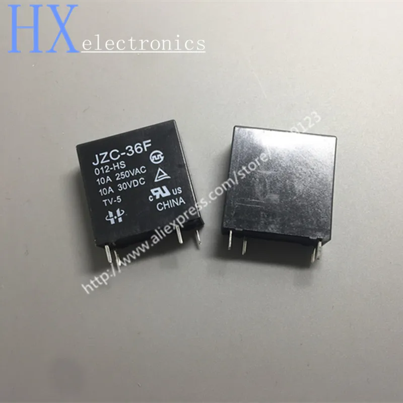 Бесплатная доставка 50 шт. HONGFA HF HF36F-012-HS JZC-36F-012-HS 4 шпильки 10A250VAC/30VDC12VDC реле мощности