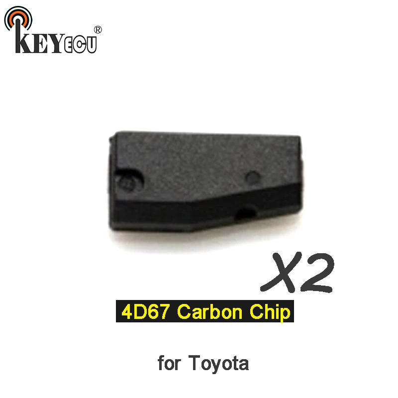 KEYECU 2x 4D67 чип Pg1: 32 транспондер дистанционный ключ для автомобиля карбоновый Toyota
