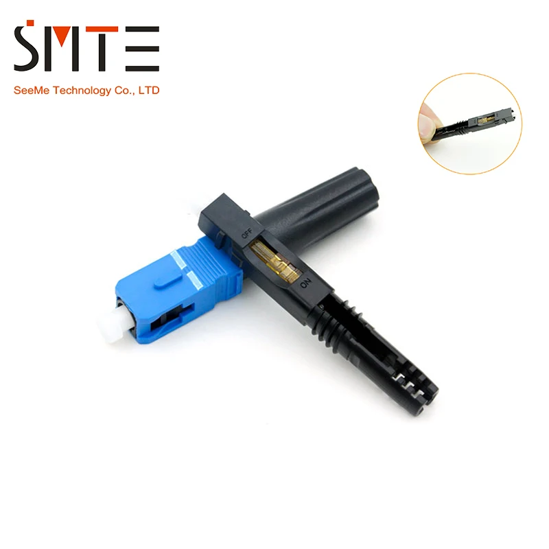 100 шт./партия SC UPC NPFG 8802-TLC/3 XF-5000-0322-3 60 мм Быстрый разъем SC/ZF SC/UPC FTTH волоконно-оптический