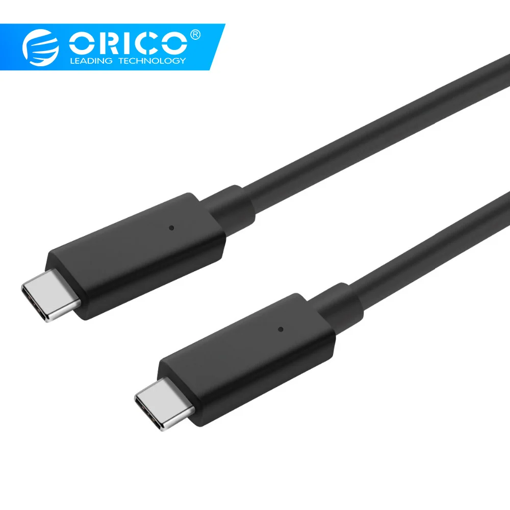 ORICO USB3.1 GEN2 10 Гбит/с E mark кабель для передачи данных 100 W Тип питания C зарядный 50 см