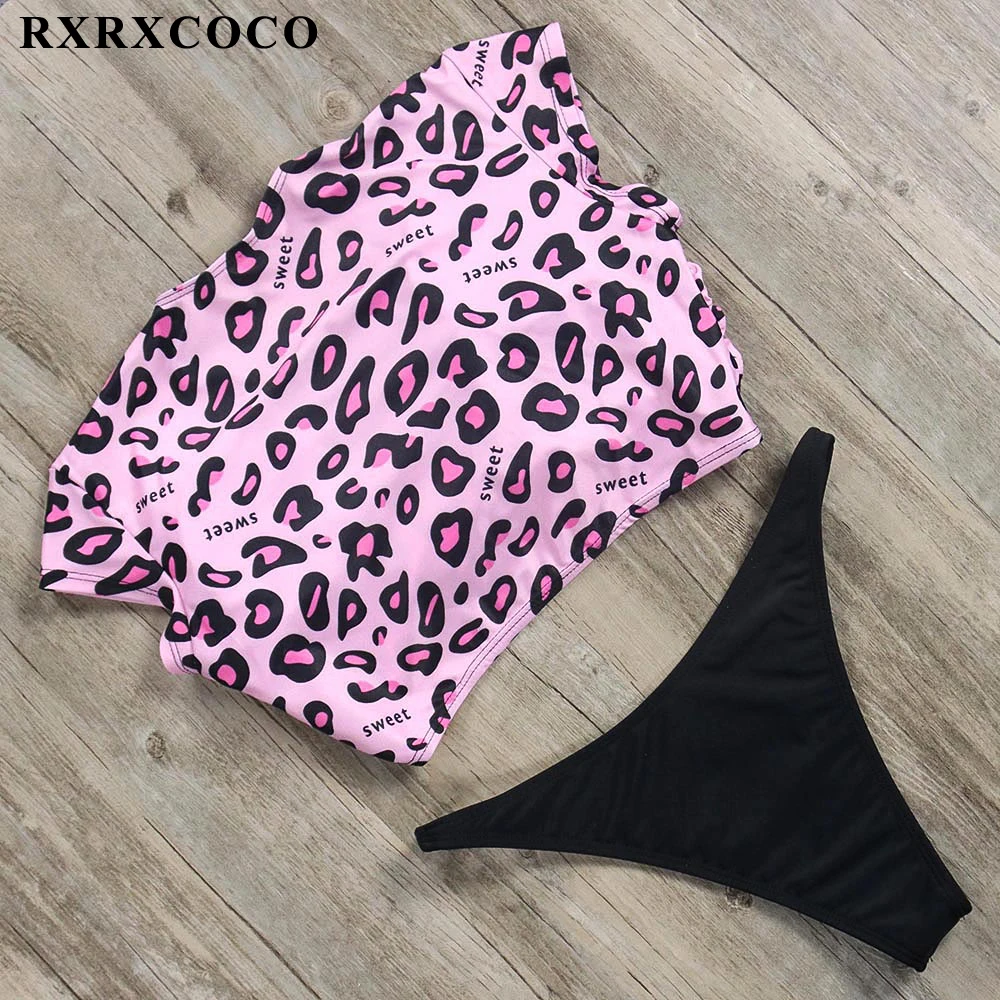 RXRXCOCO, новейший дизайн, купальник, женский купальник, комплект бикини, короткий рукав, купальный костюм, пуш-ап, бразильские бикини, пляжная одежда
