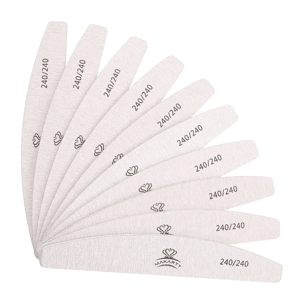 4 разных типа пилки для ногтей Zebra моющаяся двухсторонняя Наждачная доска 100/100