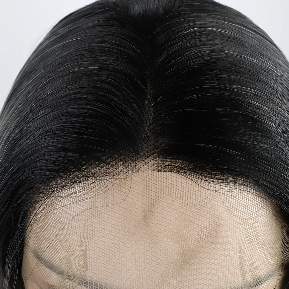 Фэнтези Красота Glueless Синтетические волосы на кружеве парик Ombre Silver Grey парик длинные прямые Хэллоуин синтетической парики для Для женщин жаропрочных парик