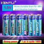 Литий-ионные аккумуляторы KENTLI 6 шт.упак., 3000 МВтч, 1,5 в, литий-полимерные аккумуляторы