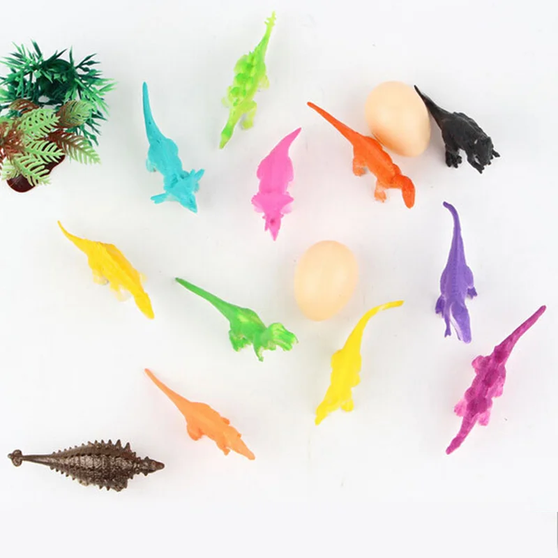 12 шт./кор. игрушечные мини динозавры развитие детские подарки пластиковый карман