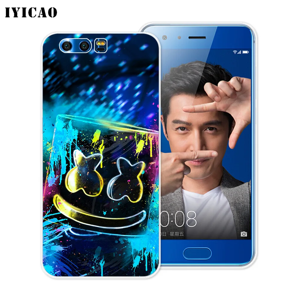 Мягкий силиконовый чехол IYICAO Marshmello для DJ Huawei Y9 Y7 Y6 Prime 2018 Honor 8C 8X 8 9 10 Lite 7X 7C 6A 7A