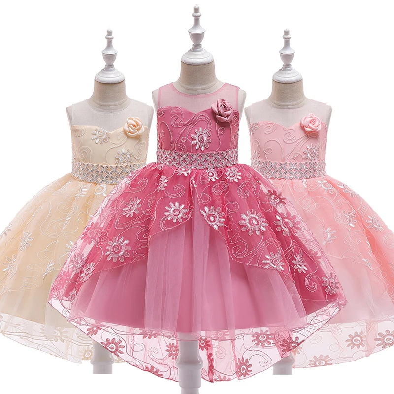 

Girl Dress Bridesmaid Pageant Gown Teens Kids Dresses For Girls Birthday Party Wedding Sequins Tuxedo Dress Children Clothes