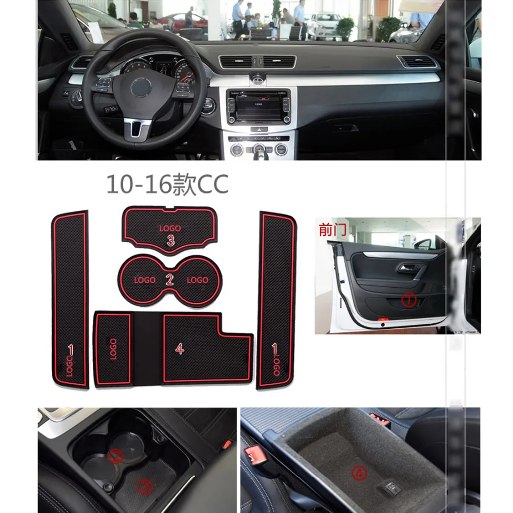 Анти-скольжения Нескользящая чашка держатель Стикеры затворный слот подкладка