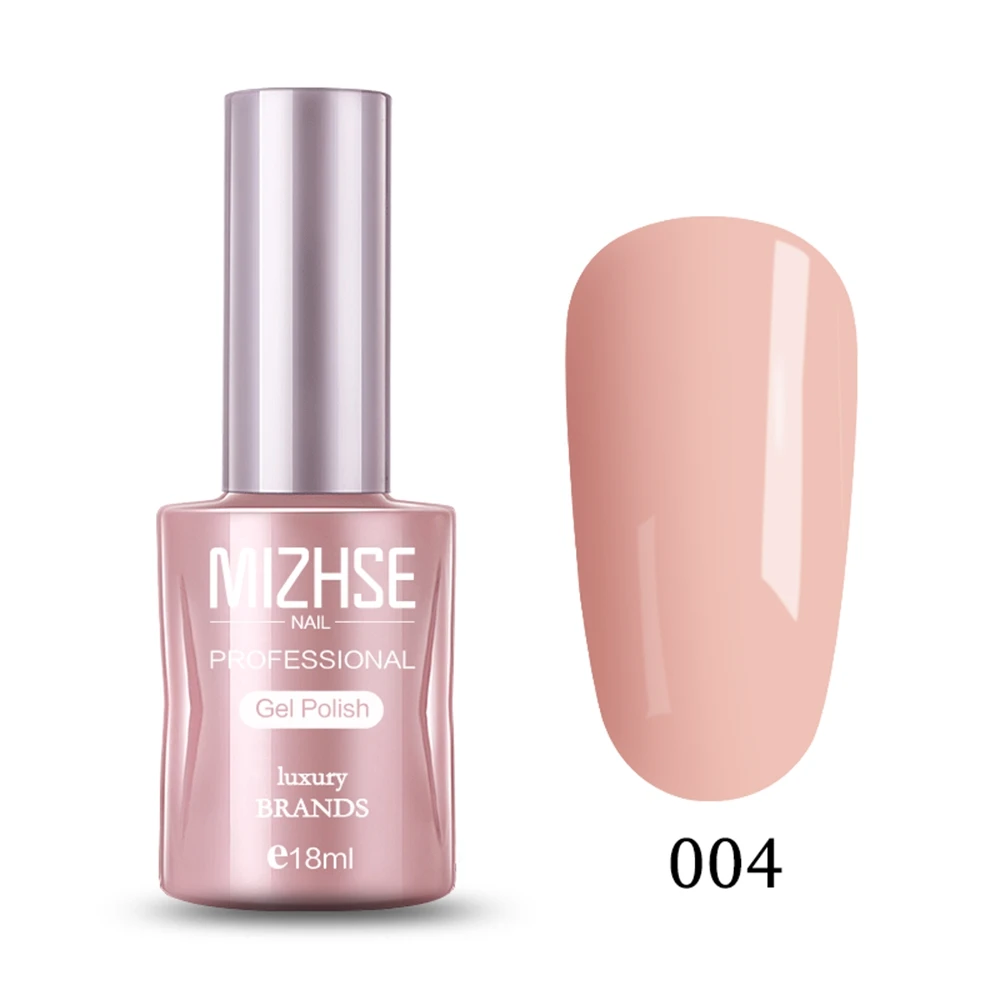 BBF004 MIZHSE 18ML UV Gel Top Base Coat Gel Varnish Nail Polish Nails Art UV LED Soak-Off Gel lacquer Primer Base Nude Red Wthie Color - Цвет: BBF004