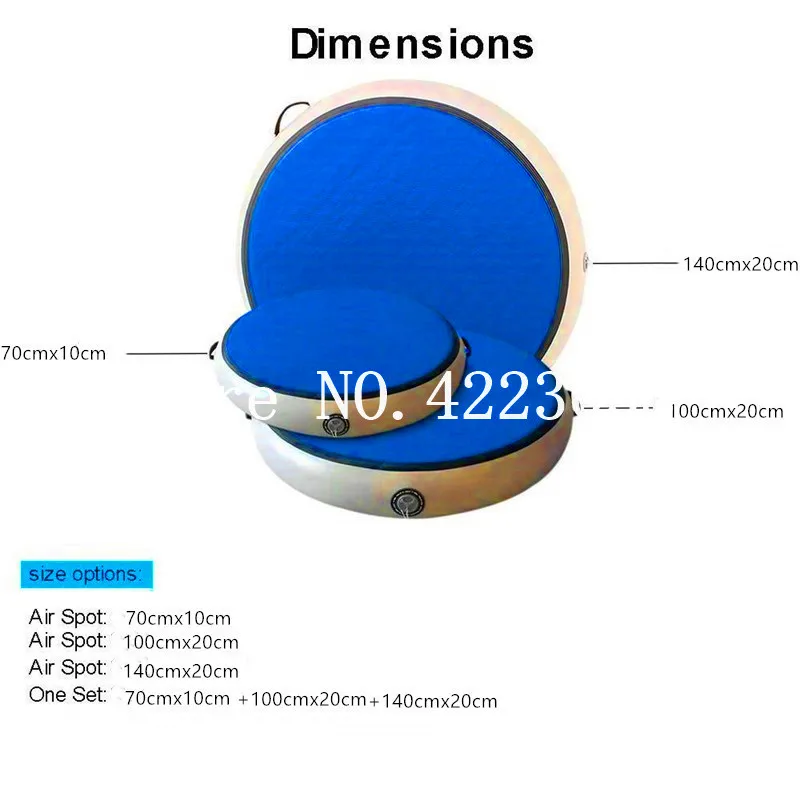 Бесплатная доставка набор воздушных пятен круглых напольных треков для