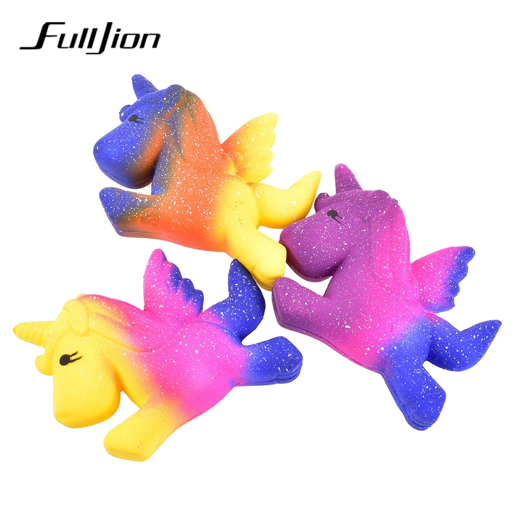 Fulljion Сжимаемый Единорог антистресс сквише Новинка кляп игрушки снятие стресса