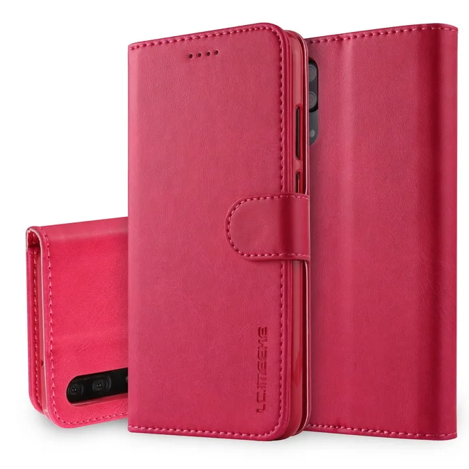 pink Роскошный кожаный чехол-книжка на магните для huawei P30 Pro, чехол для huawei P20 Lite P10 mate 20 10 Nova 3E 4E, мягкий чехол-кошелек для телефона - Цвет: pink