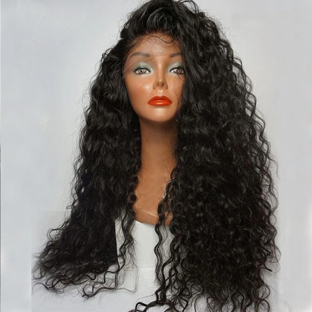 Simbeauty свободные кудрявые 360 кружевные передние человеческие волосы Wigs-Glueless130% плотность перуанские Remy парики с детскими волосами для черных женщин