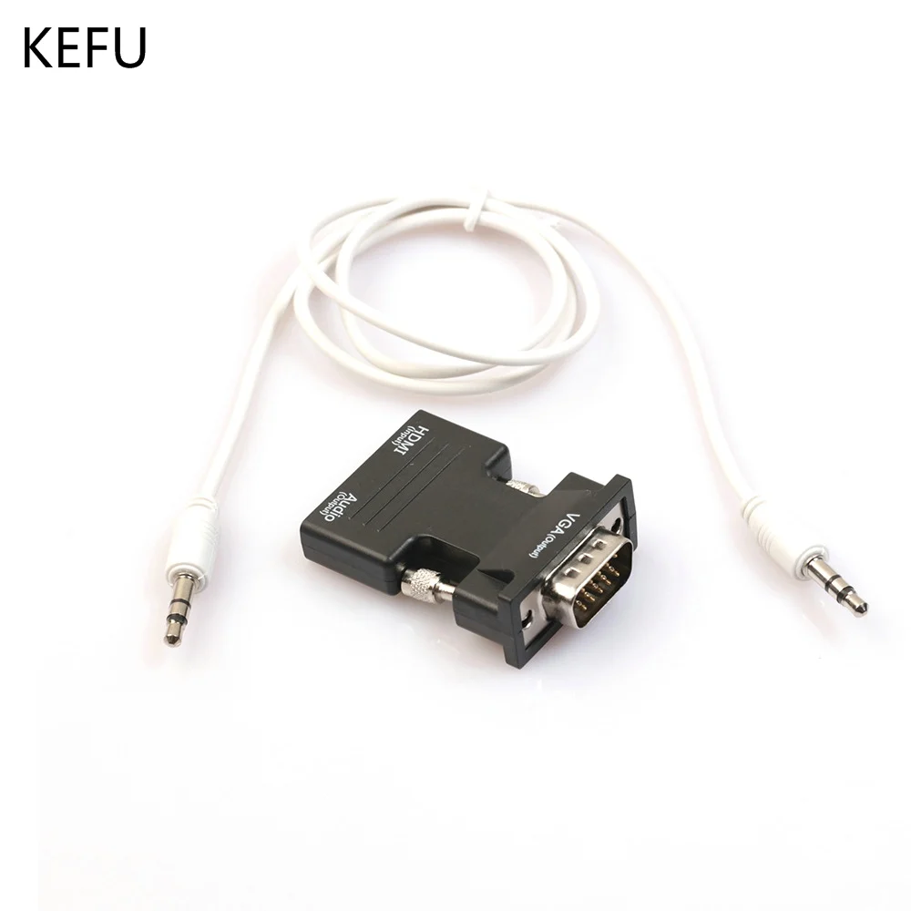 20 шт./лот HDMI Переходник VGA Мама-папа аудиоадаптер с поддержкой выхода сигнала 1080P |