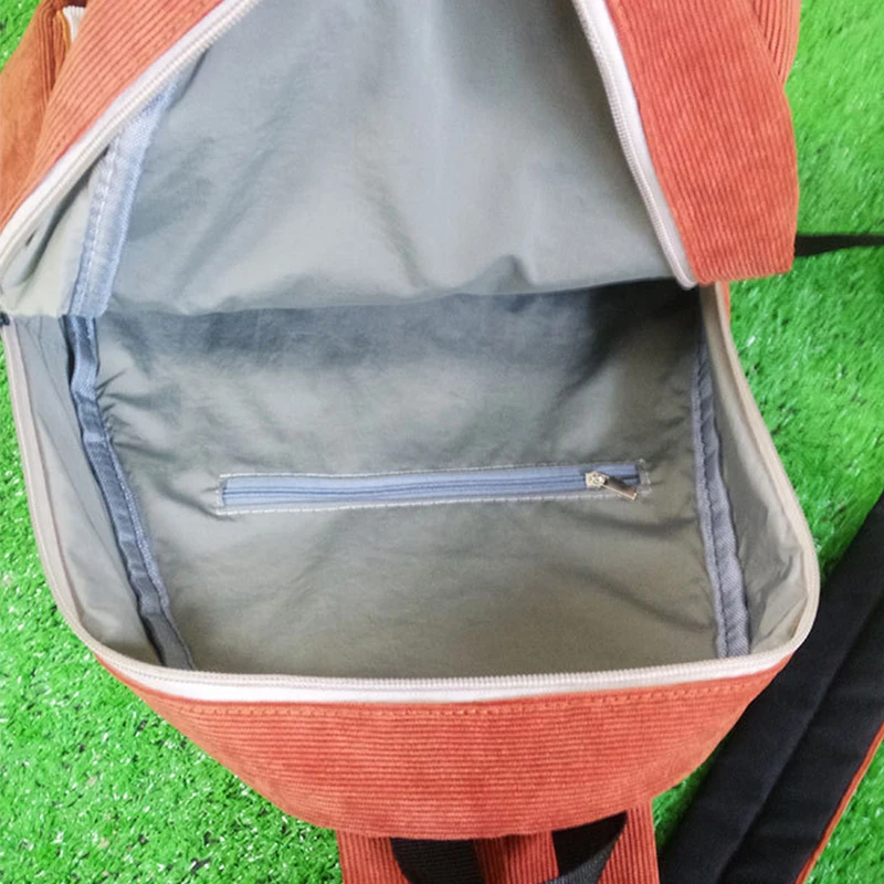 

School Bags For Teenagers 2016 Fashion Cute Backpack Corduroy Big Capacity Backpack Cartoon Travel Backpack CQ34