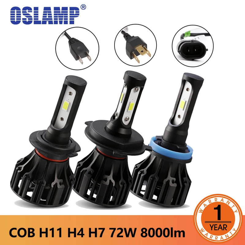 Oslamp T5 серии H7 светодиодный фар автомобиля лампы H11 с переключением между дальним