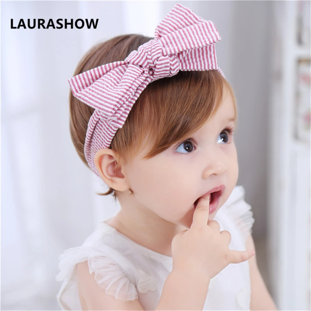 

LAURASHOW Headwear Kids Flower Headband Pink Hair Bands Girl Flower Scarf Hair Accessories