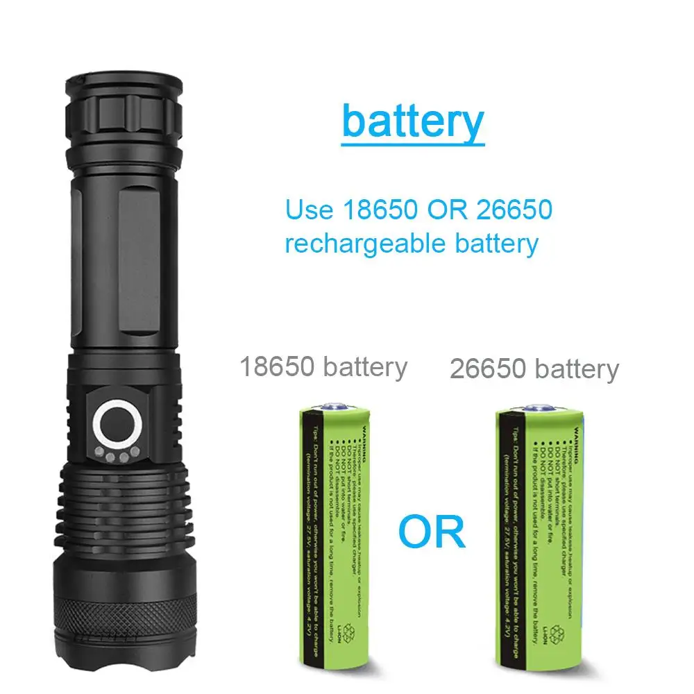 HS522 мощный флэш-светильник led xhp50.2 зарядка через usb Zoom xhp50 СВЕТОДИОДНЫЙ Фонарь ручной 18650 или 26650 перезаряжаемый фонарь для охоты