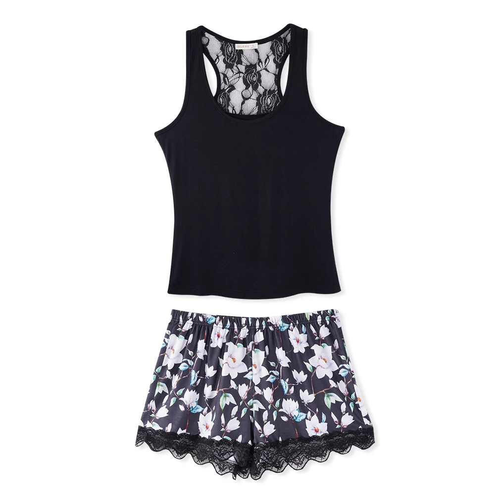 2 шт. женские пижамные комплекты без рукавов с кружевом | Женская одежда