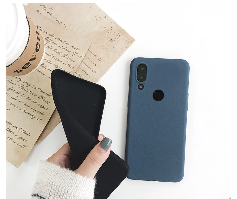 Силиконовый чехол для Xiaomi Redmi Note 5 Pro мягкий однотонный Защитный матовый с линзами