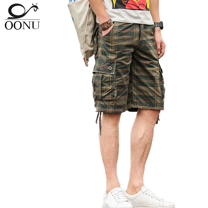 Мужские камуфляжные шорты YOLAO повседневные карго в стиле милитари модель JD04 на