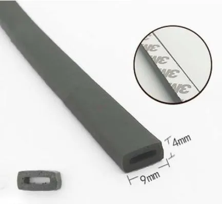 6 м D/I Тип самоклеющиеся уплотнительные полоски силиконовая пена Осадка Excluder самоклеющиеся окна двери Пылезащитный, звукоизоляционные уплотнительные полосы - Цвет: type7