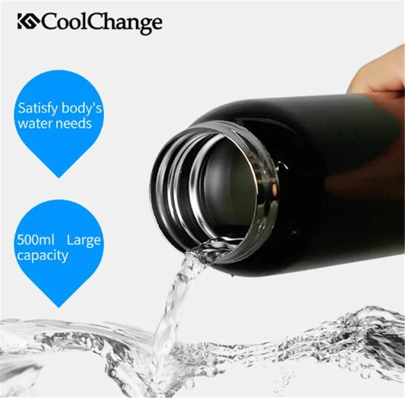 Велосипедная бутылка для воды CoolChange 500 мл спортивный портативный велосипедный