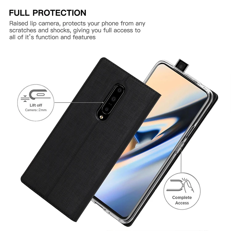 Для Oneplus 7T 7T Pro Чехол для телефона кошелек Мягкий противоударный флип защитный чехол для Oneplus 7 7 Pro Анти-падение флип чехол
