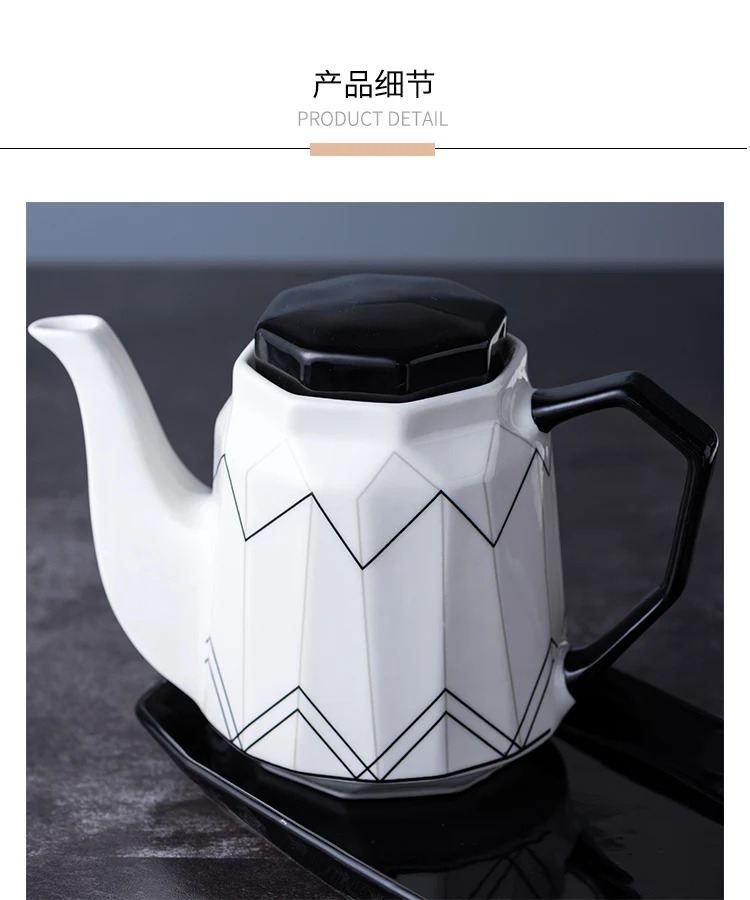 Kitchenware supplies ceramic marble spice jar sugar cans geometric pattern olive oil vinegar bottle kitchen cooking tools