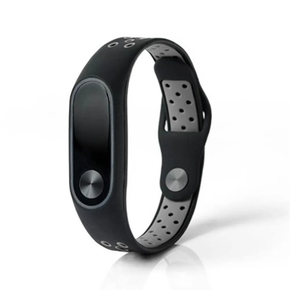 For Xiaomi Mi Band 2 Wrist Strap Bracelet Silicone Sport Two-tone Breathable Wristband Replacement Watch Belt | Наручные часы