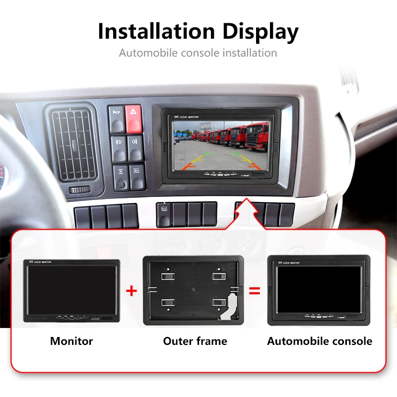 Vtopek 7 ''автомобильный монитор HD Автомобильный экран 2 сплит PAL NTSC видео вход