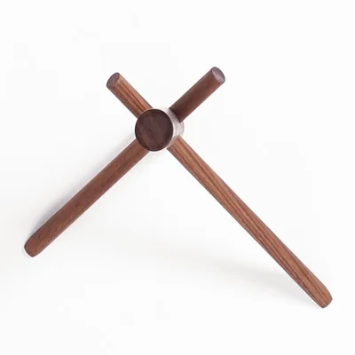walnut wood Креативный крючок из цельного дерева, вешалка для одежды, простой деревянный настенный крючок для одежды, вешалка для одежды - Цвет: walnut wood