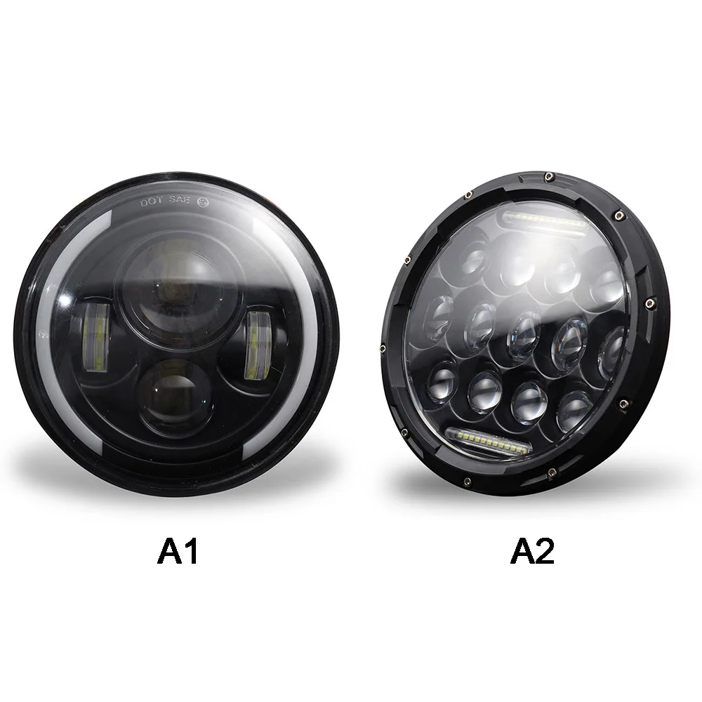 7 дюймовые Автомобильные светодиодные галогенные фары дальнего и ближнего света