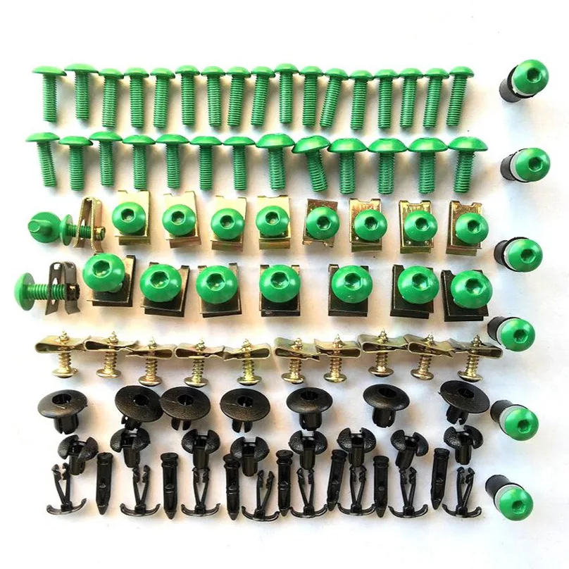 133 pec черный/оранжевый/красный/синий/зеленый/серебристый Полный Комплект болтов