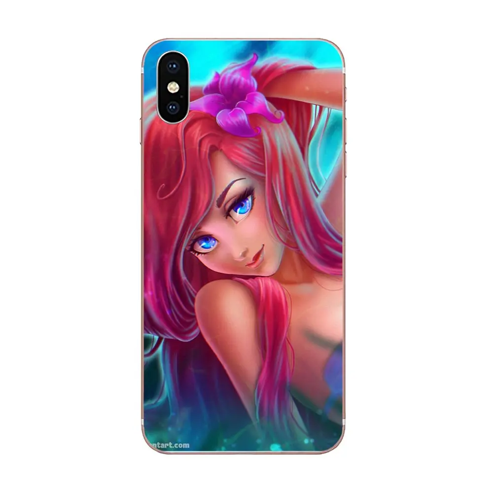 Чехол из полиуретана с принтом Русалочка Ариэль рыжие волосы для Huawei Honor 4C 5A 5C 5X6 6A