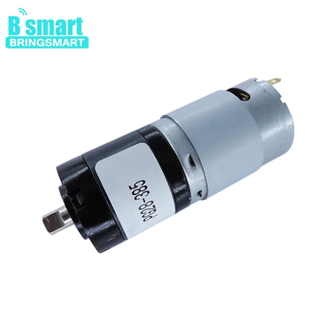 Bringsmart PG28-385 с высоким крутящим моментом, Прецизионная Планетарная коробка передач с 24 В постоянного тока мотором 24 в 320 об/мин, планетарный мотор-редуктор