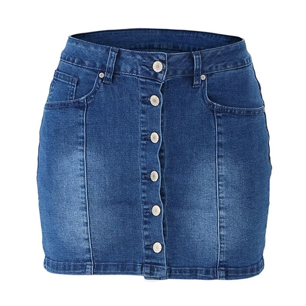 Женская летняя юбка с высокой талией однотонная Повседневная облегающая