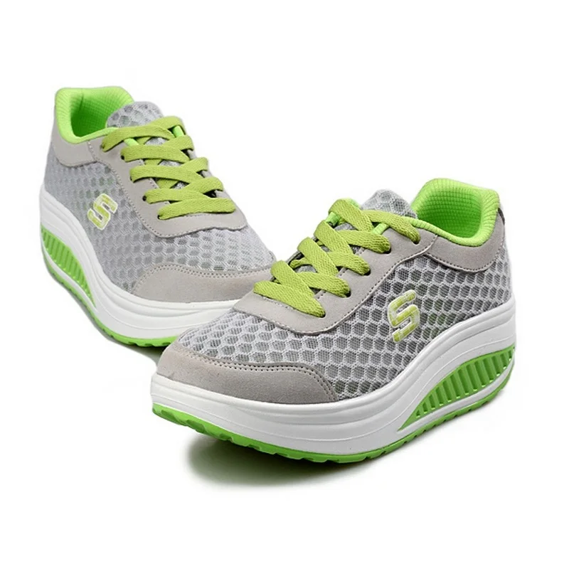 Женские повседневные туфли на плоской подошве Дышащие Туфли-качели обувь