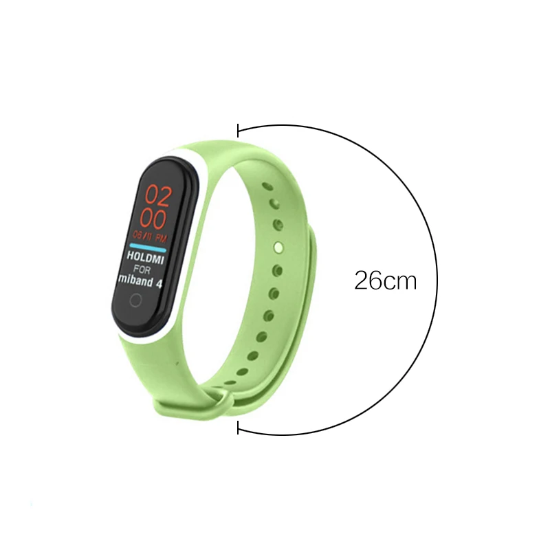 

Colorful for mi band miband 4 accessories strap replacement silicone Wriststrap for xiaomi mi4 3 smart bracelet Wristband TSLM1