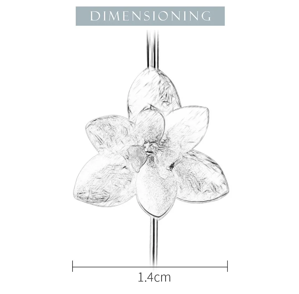 Lotus весело Настоящее стерлингового серебра 925 природных творческий ручной Fine Jewelry Симпатичные цветущих серьги для Для женщин Brincos