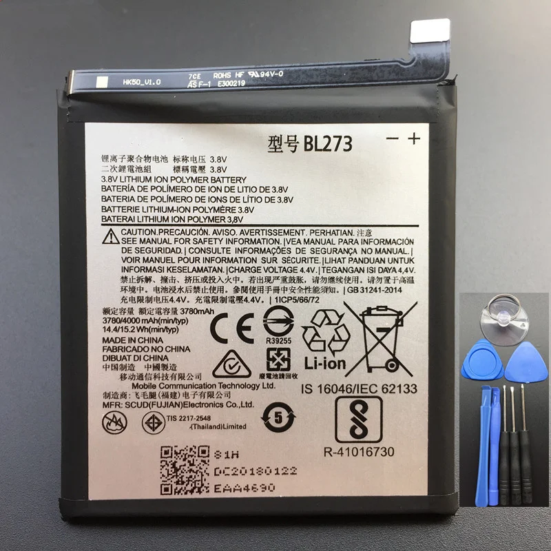 Аккумулятор 4000mAh BL273 для lenovo K6 Note/K53a48 литий-ионный встроенный аккумулятор для мобильного телефона+ инструмент