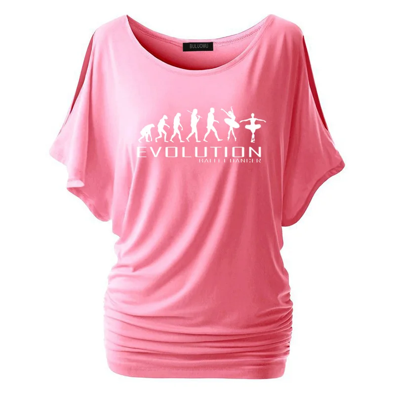 Новая модная женская футболка модная одежда Evolution Of Ballet Dancer Tee Женские топы с коротким рукавом - Цвет: 2