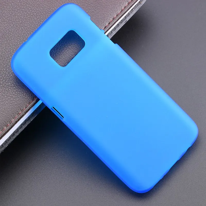 Тонкий мягкий Противоскользящий силиконовый чехол из ТПУ для Galaxy S7 задняя крышка