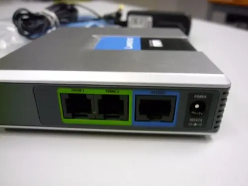 PAP2T LINKSYS NA SIP VOIP телефонный адаптер VoIP Linksys интернет два телефонных порта без