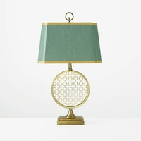 new chinese style modern golden mesh table lamps american designer sample room living room study bedroom art decoration