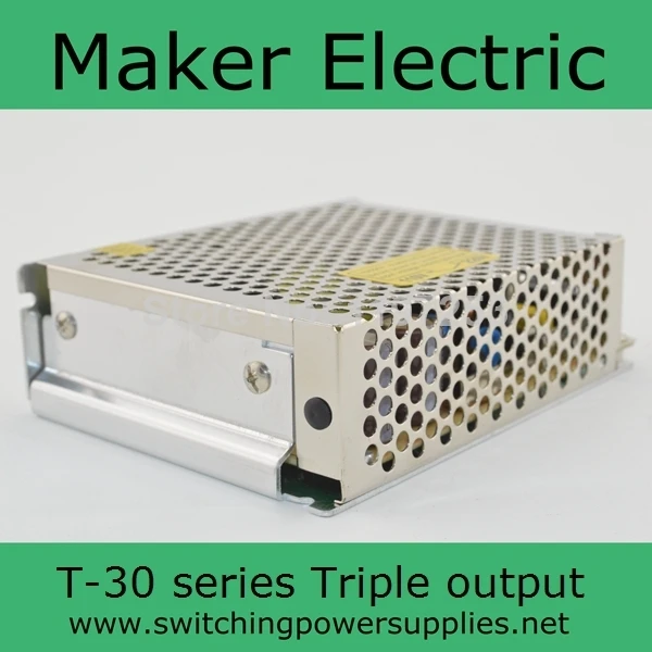 Фабричный выпуск! Блок питания с тройным выходом 30 Вт 5 В 12 импульсный источник